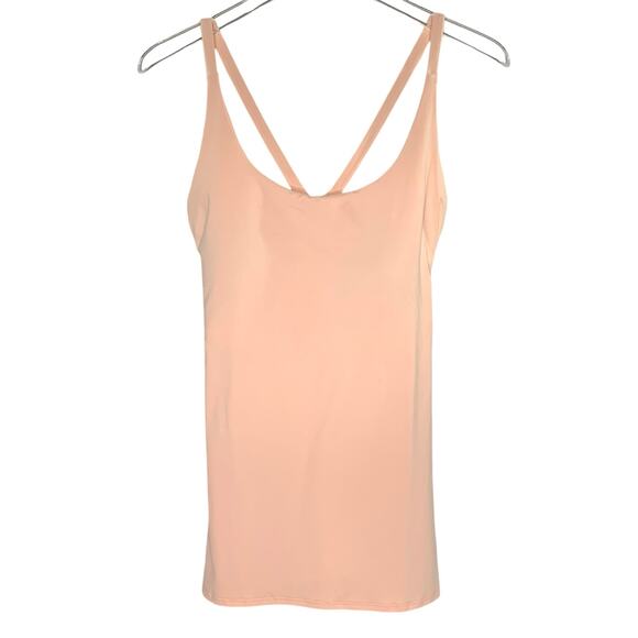 Montiel XL All Day Active Peach Cross Back Tank Top Sport Gym - Picture 1 of 8